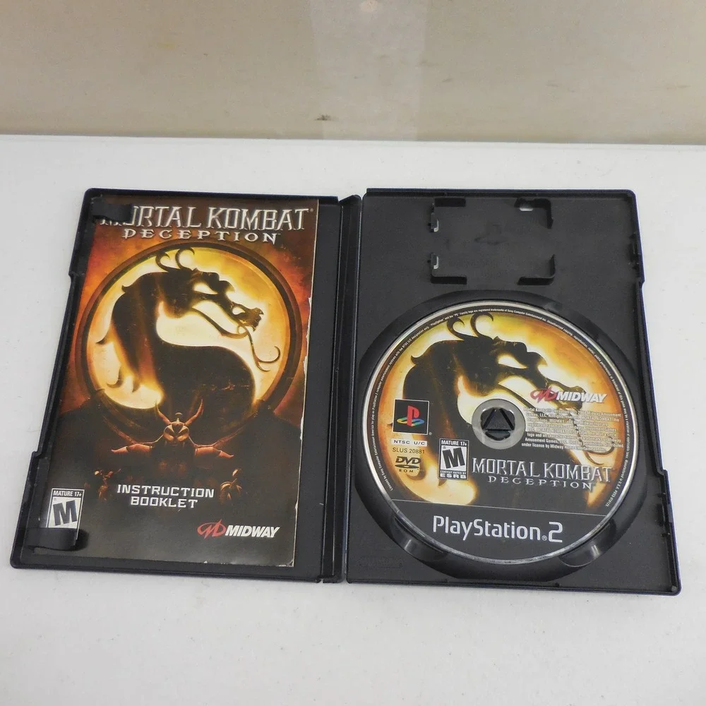 Mortal Kombat Deception Sony PlayStation 2 PS2 Midway Fighting Game CIB Tested